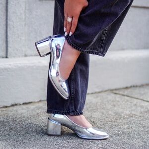 Aerosols Silver Block Heels